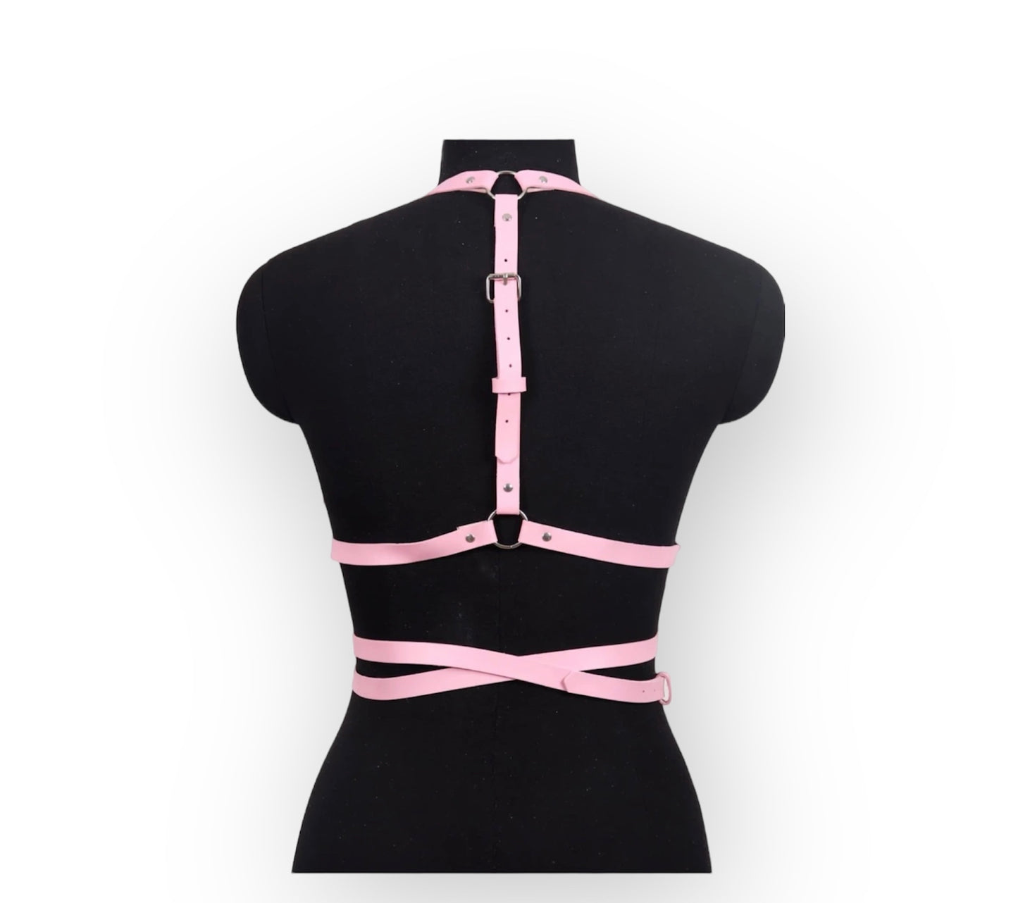 Pink Studded Harness Belt