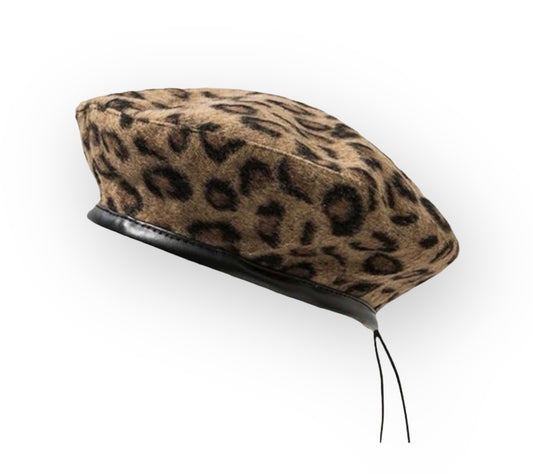 Wild Child Leopard Beret