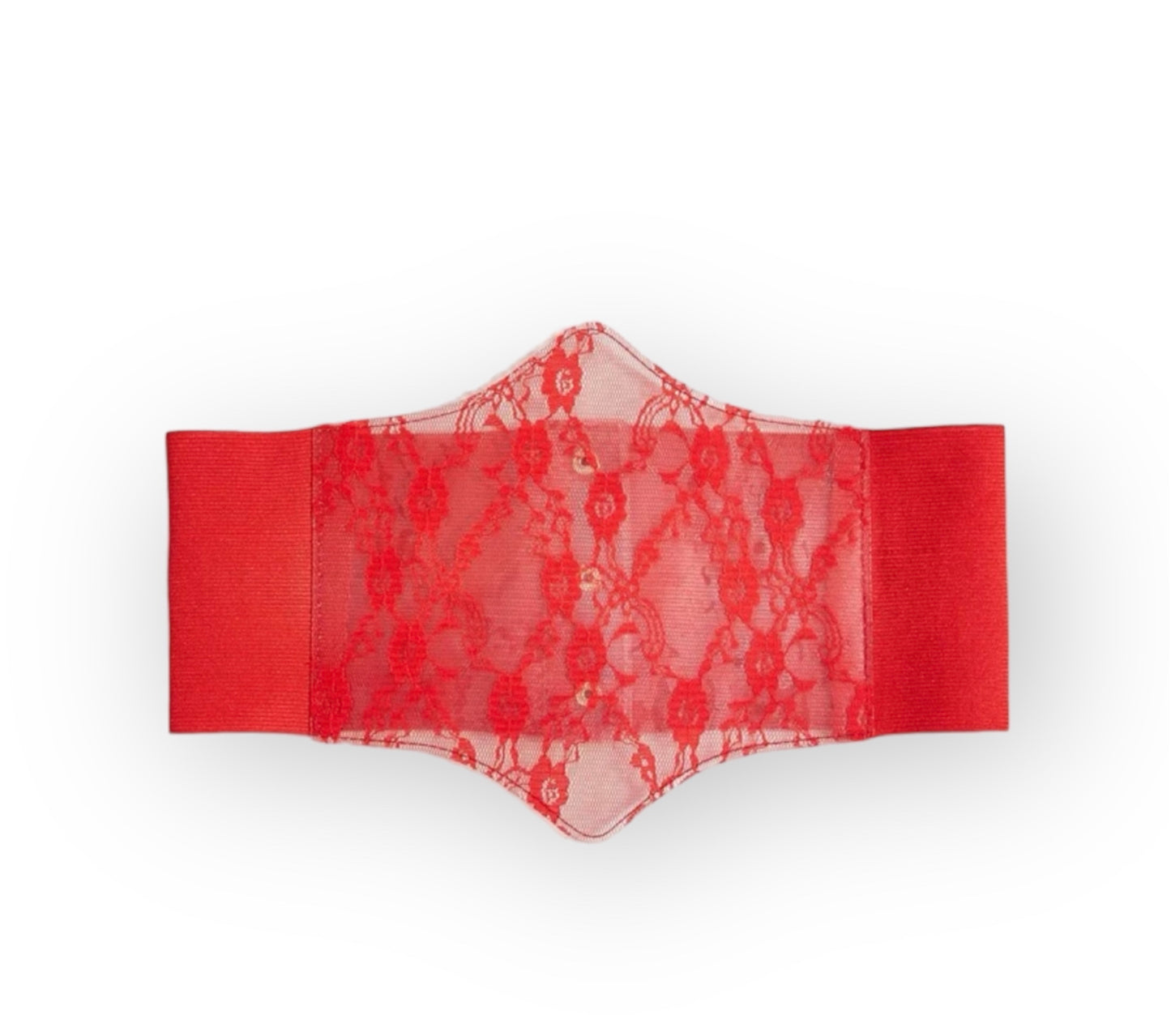 Red lace Corset