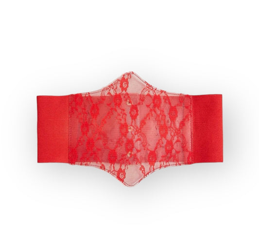 Red lace Corset