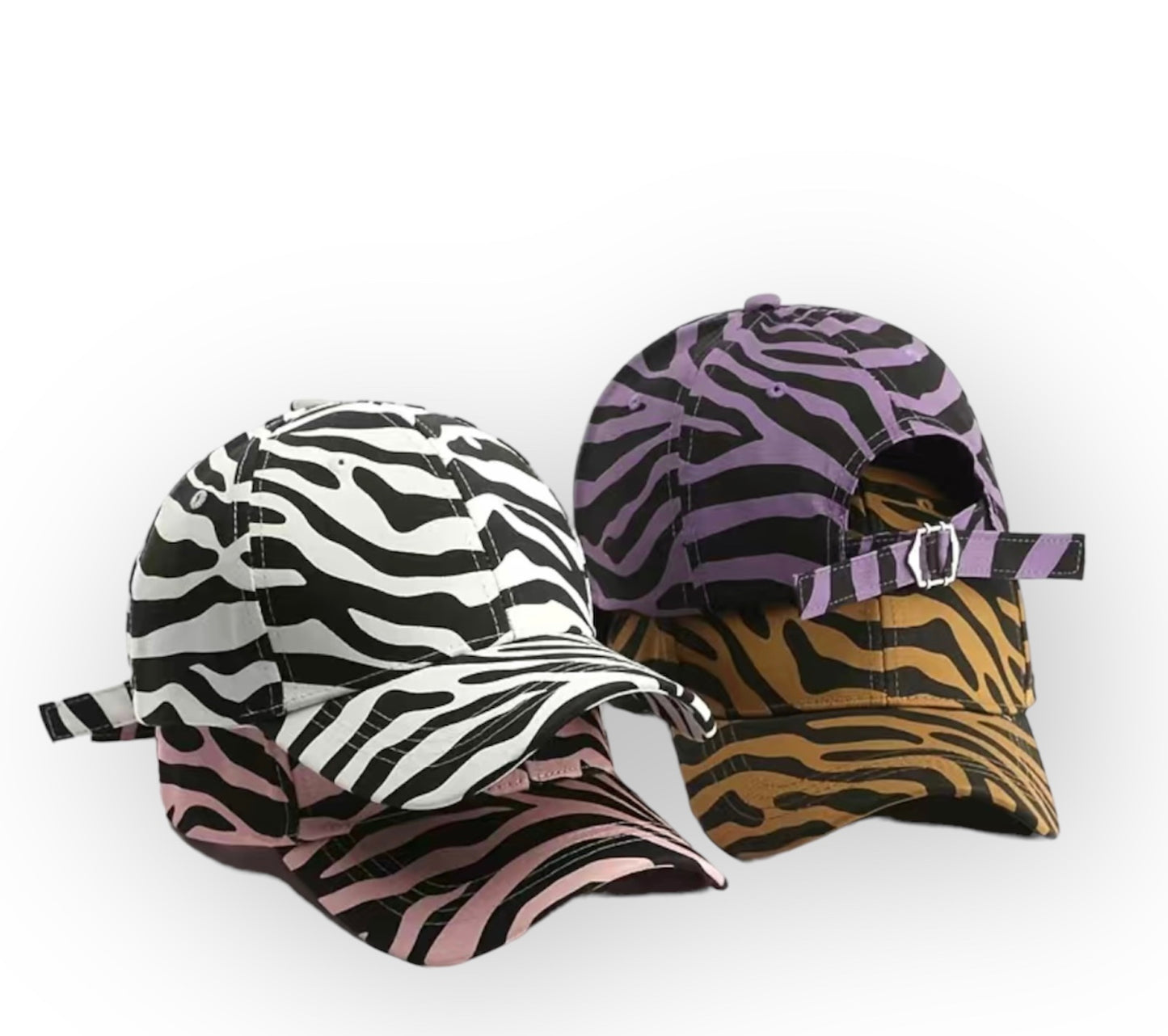 Zebra Print Baseball Hat